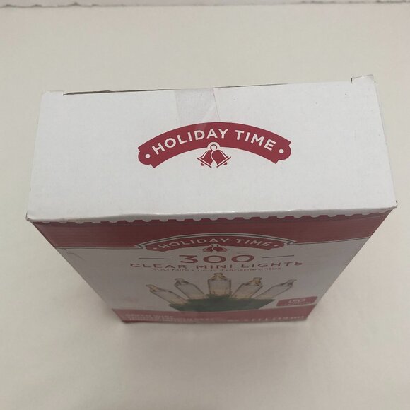 Holiday Time Clear 300 Mini Holiday Lights Green Wire Indoor/Outdoor 62.5 ft ea - Picture 8 of 13